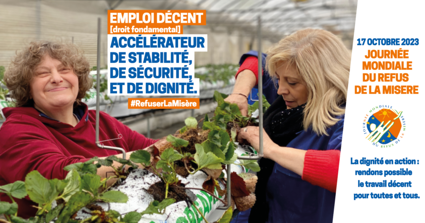Journée mondiale du Refus de la Misère : les associations appellent à la mobilisation le17 octobre prochain