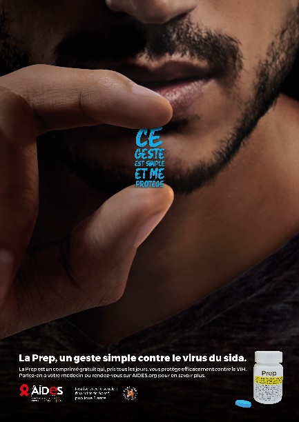 "La Prep, un geste simple contre le virus du sida" : AIDES relance sa campagne sur la Prep en ciblant deux publics particulièrement exposés à la transmission du VIH
