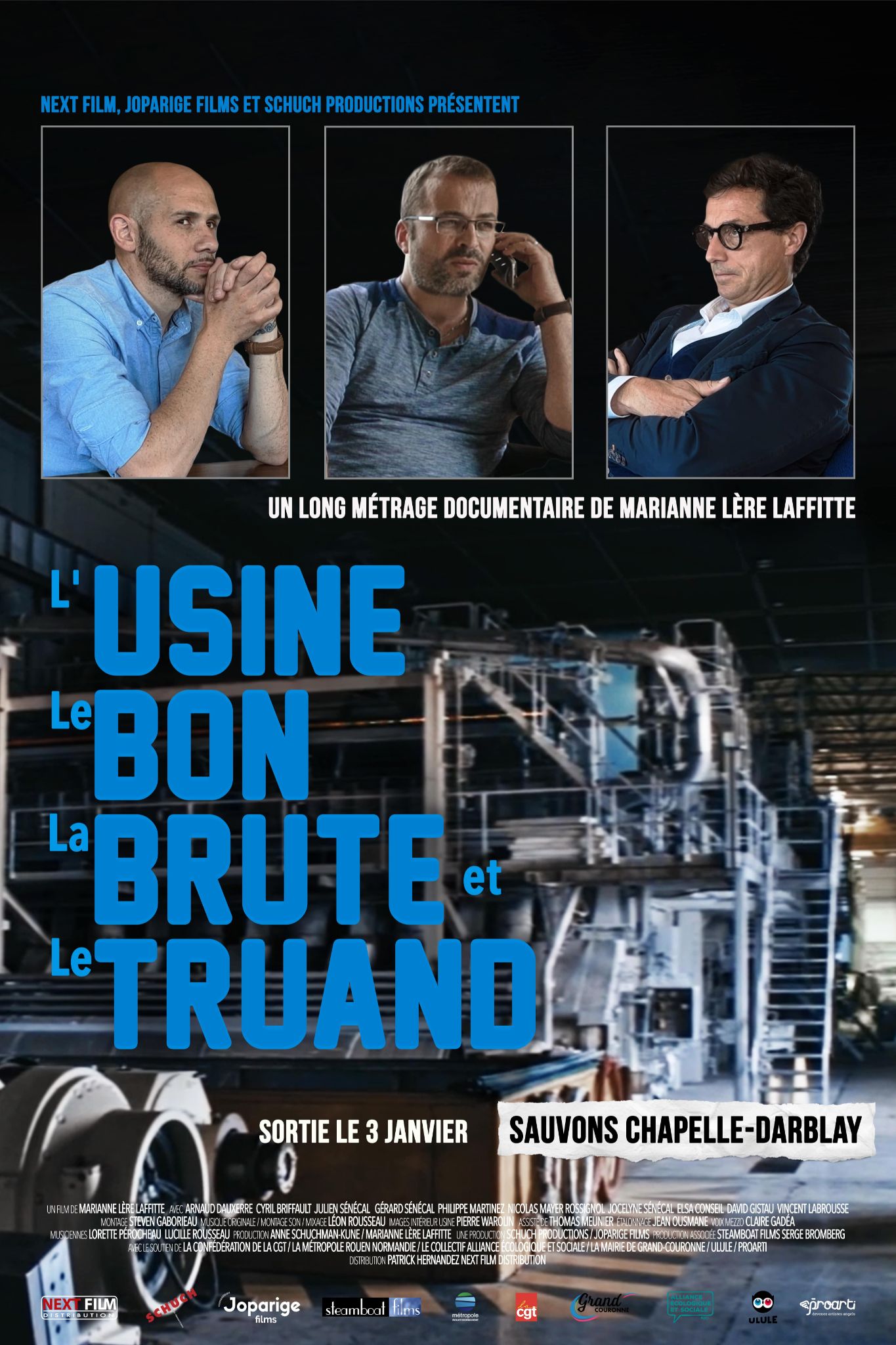 Sortie du documentaire "L'Usine, le bon, la brute et le truand. Enfin un accord pour la reprise de l'usine de la Chapelle-Darblay"