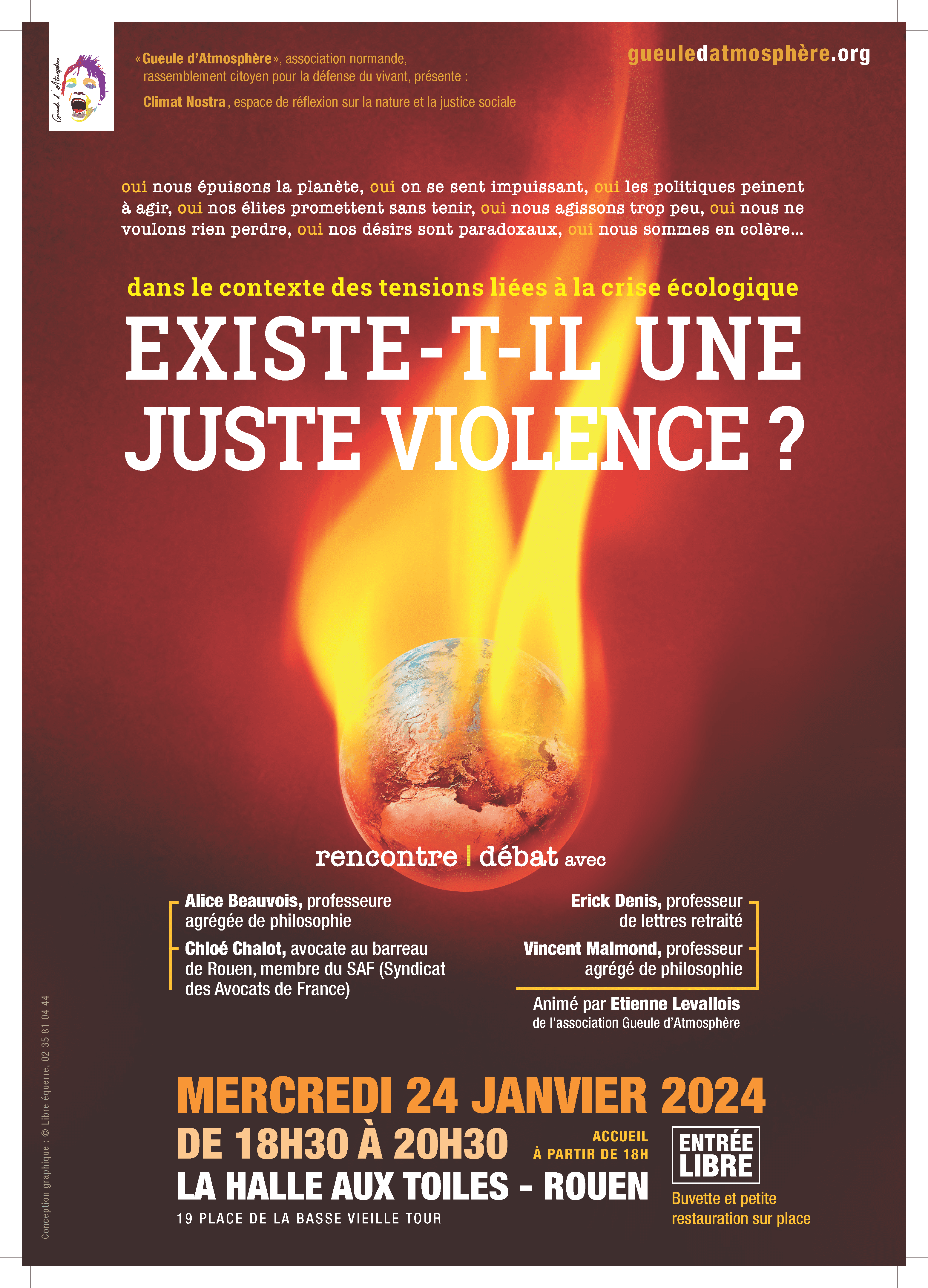 Débat Philosophique sur la Violence dans les Luttes Écologiques "Existe-t-il une juste violence ?"